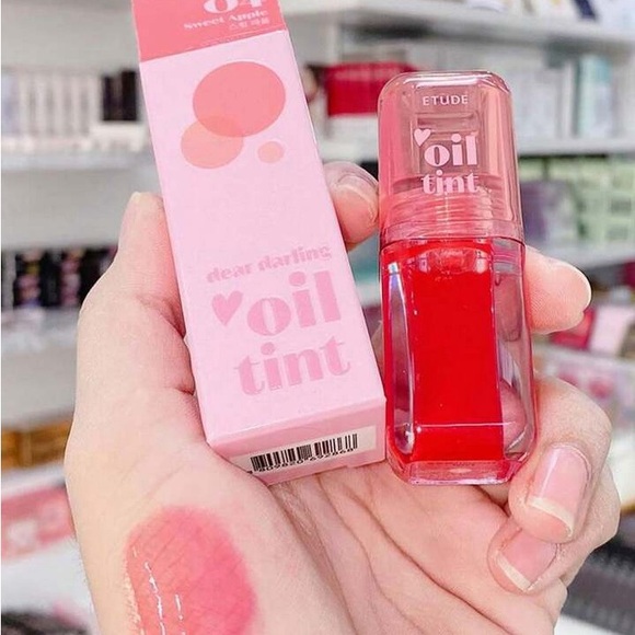 ETUDE Dear Darling Oil Lip Tint #04 Sweet Apple 🍎 - Picture 3 of 5